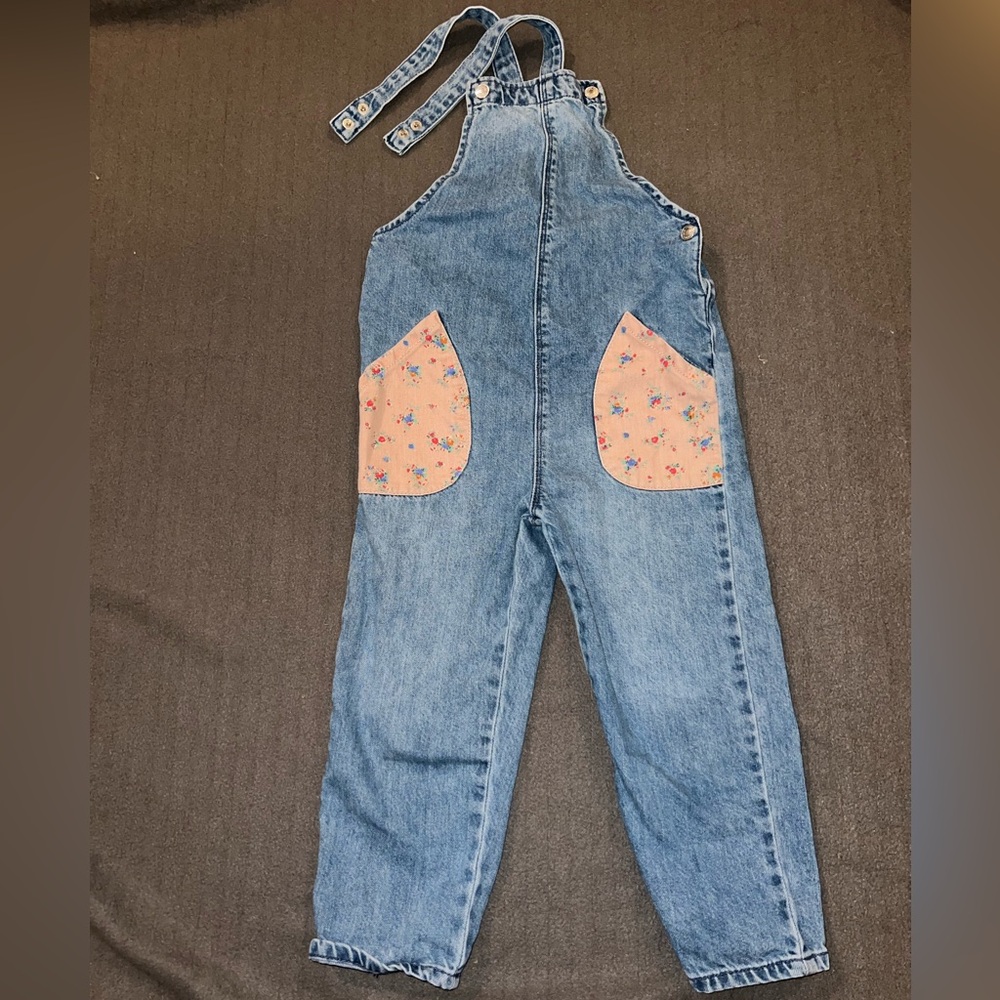 Zara Light Blue Denim Overalls
